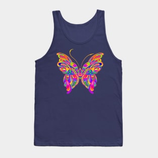Bright and Colorful Butterfly Tank Top